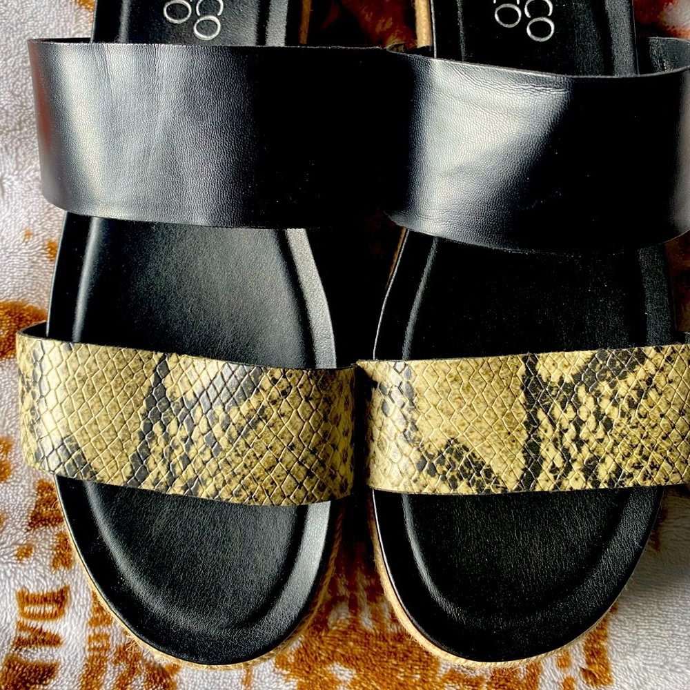Franco Sarta snakeskin sandals